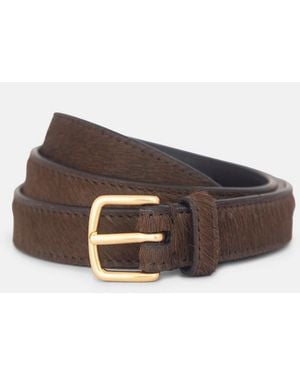 Vince 20Mm Calf Hair Belt - Brown