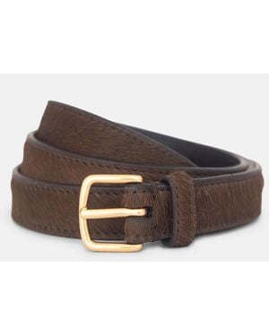 Vince 20Mm Calf Hair Belt - Brown