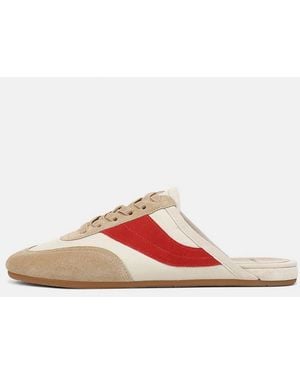Vince Solstice Suede Sneaker Mule - White