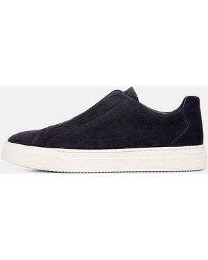 Vince Lakewood Suede Trainer - White