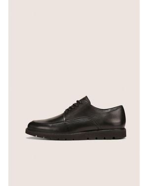 Vince Kylan Leather Lug-Sole Oxford - Black