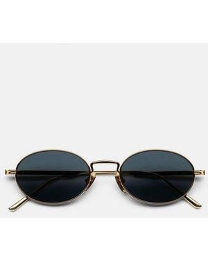 Vince Chimi Titan Oval Sunglasses - White