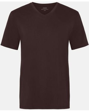 Vince Pima Cotton V-Neck T-Shirt - Multicolor
