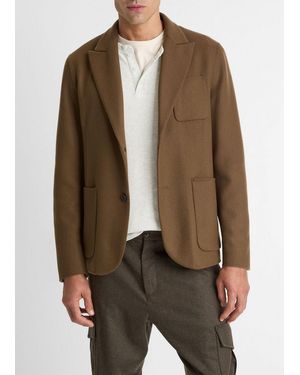 Vince Italian Splittable Wool-Blend Blazer - Brown
