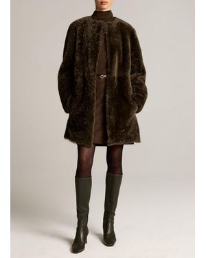 Vince Reversible Shearling Car Coat - Multicolour