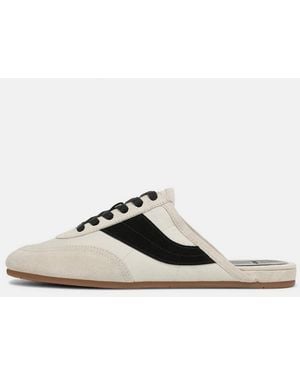 Vince Solstice Suede Sneaker Mule - White