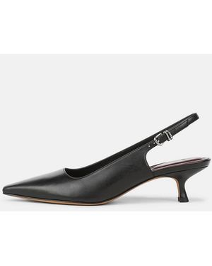 Vince Sabra Leather Slingback Heel - White