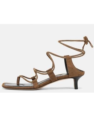 Vince Paulette Suede Sandal - White
