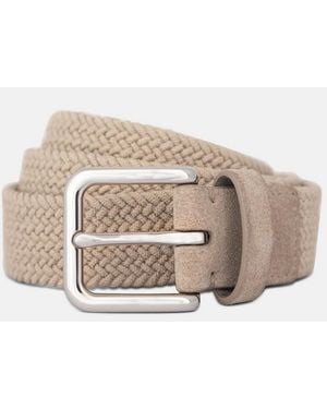 Vince 32Mm Stretch-Woven Belt - Natural