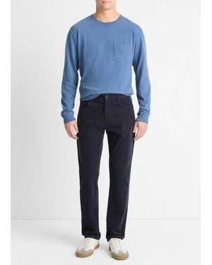 Vince Dylan Slim 5-Pocket Corduroy Pant - Blue