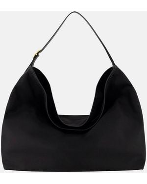 Vince Vivian Large Nylon Hobo Bag - Black
