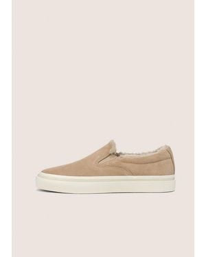 Vince Blair Shearling Sneaker - Natural