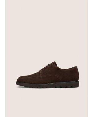 Vince Kylan Suede Lug-Sole Oxford - Brown