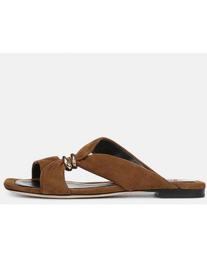 Vince Vilma Suede Slide Sandal - Brown