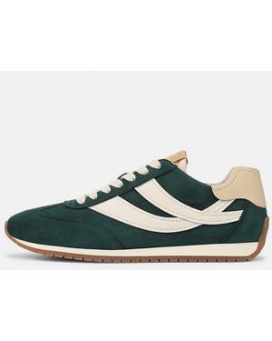 Vince Oasis Suede & Leather Runner Trainer - Green