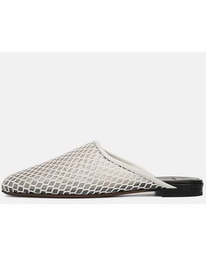 Vince Dakota Netted Mule - White