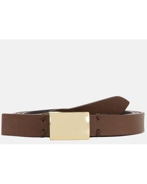 Vince Camdyn 15Mm Collar-Stud Belt - White
