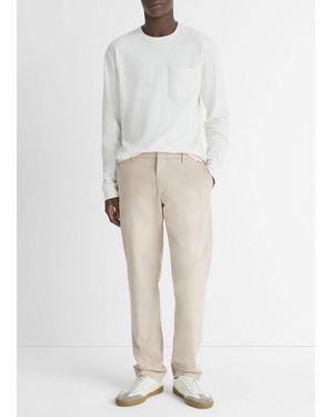 Vince Dylan Slim Cotton Chino Pant - White
