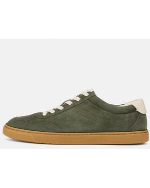Vince Palm Suede Trainer - Green