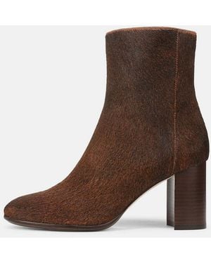 Vince Elora Calf Hair Ankle Boot - Brown