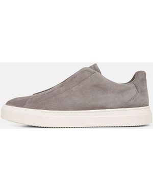 Vince Lakewood Suede Trainer - Grey
