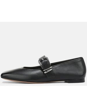 Vince Daniela Leather Mary Jane Flat - White