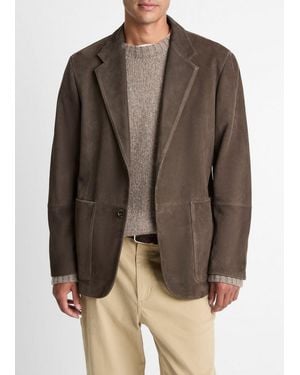 Vince Suede Sport Coat - Brown