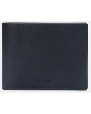 Vince Nappa Leather Bifold Wallet - Blue