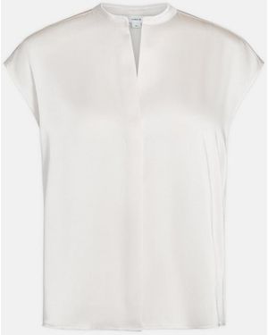 Vince Satin Shell - White