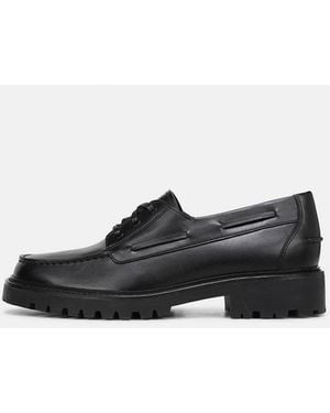 Vince Dillon Leather Lug Loafer - Black