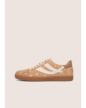 Vince Oasis Deer-Print Calf Hair Sneaker - Natural