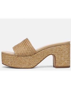 Vince Clarita Woven Platform Sandal - Natural