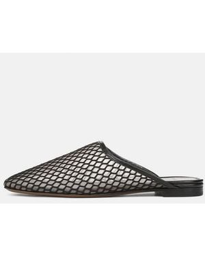Vince Dakota Netted Mule - White