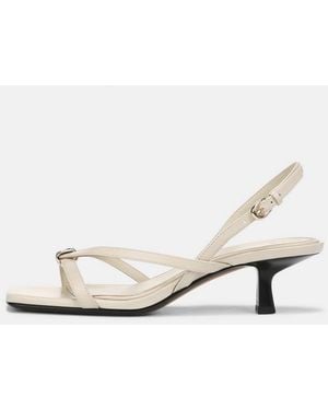 Vince Tali Leather Slingback Sandal - White