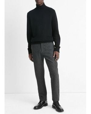Vince Pinstripe Italian Wool Trouser - Black