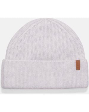 Vince Plush Cashmere Chunky-Knit Beanie - White