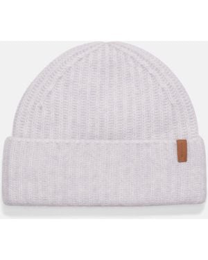 Vince Plush Cashmere Chunky-Knit Beanie - White
