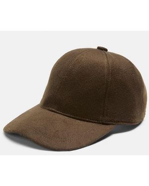 Vince Cashmere Baseball Cap - Brown