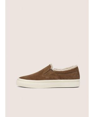 Vince Blair Shearling Sneaker - Natural