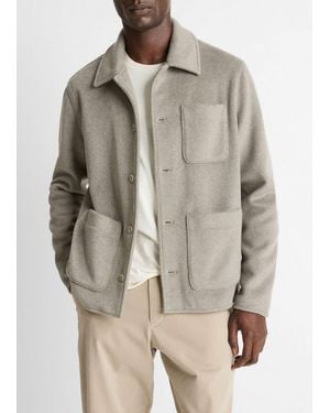 Vince Double Knit Chore Jacket - Natural