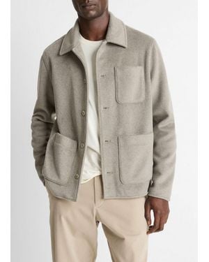 Vince Double Knit Chore Jacket - Natural
