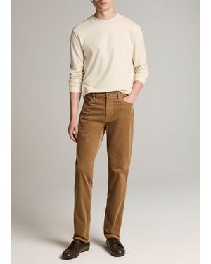 Vince Dylan Slim 5-Pocket Stretch-Cotton Corduroy Pant - Natural