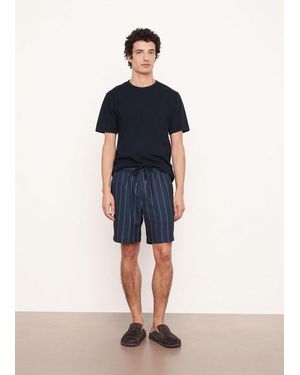 Vince Windsor Stripe Hemp Short - Blue