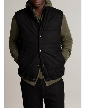 Vince Insulated Knit Wool-Blend Vest - Black