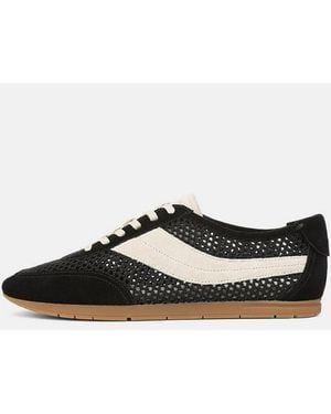 Vince La Suede & Netting Slip-On Runner Sneaker - White