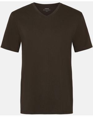 Vince Pima Cotton V-Neck T-Shirt - Black