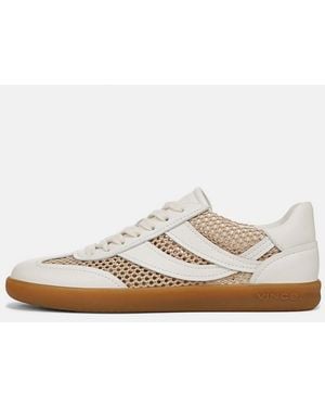 Vince Oasis Netting & Leather Trainer - White