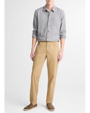 Vince Dylan Slim 5-Pocket Cotton Sateen Pant - Gray
