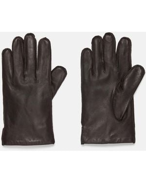 Vince Classic Cashmere-Lined Leather Glove - Black