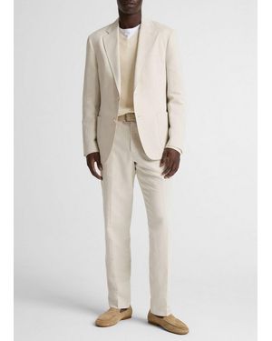Vince Linen-Cotton Relaxed Sport Coat - Natural